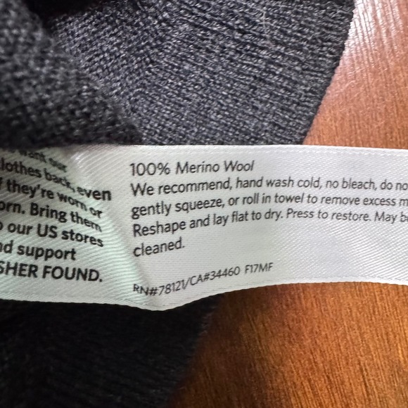 Eileen Fisher Merino Wool Tunic Blouse Gray Women's Size Large - Picture 4 of 6